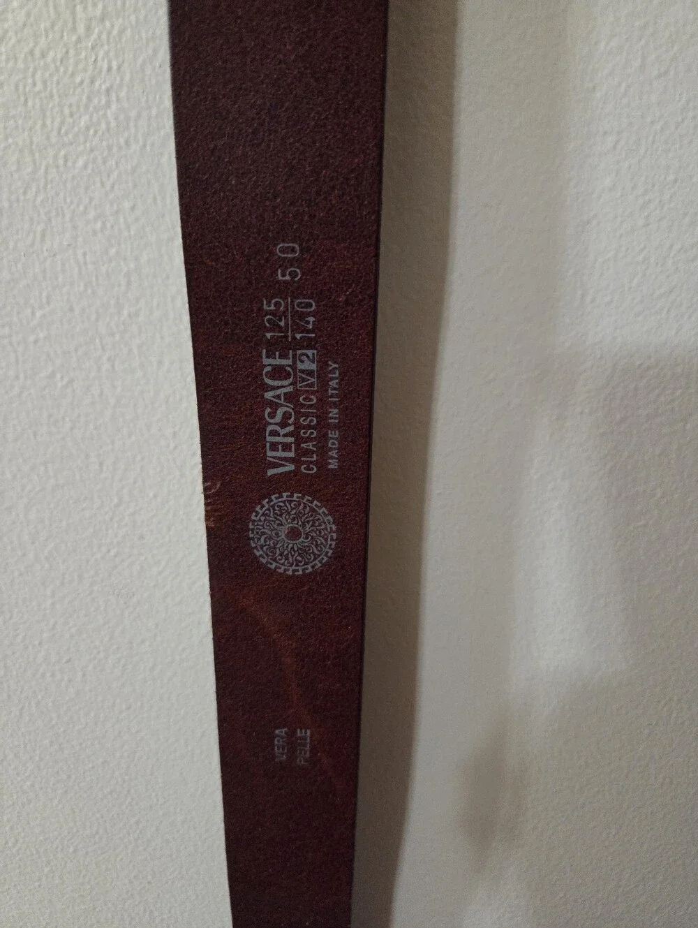 Versace leather belt